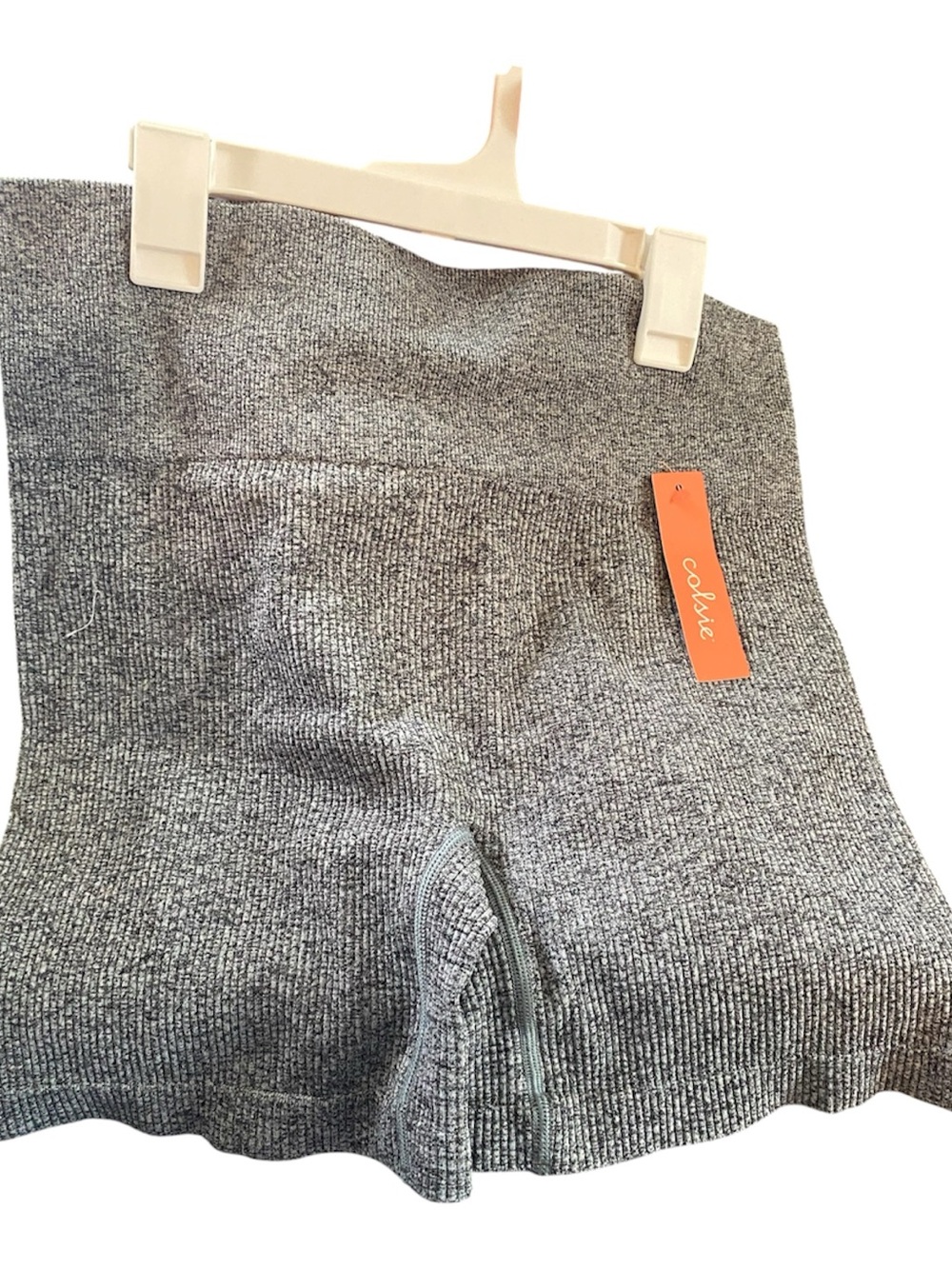 Colsie Gray Ribbed Knit Shorts sz L